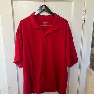 Saddlebred Big & Tall Comfort Flex Red Polo Shirt - Men's 3XLT